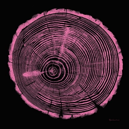 Picture of TREE TRUNK PINK ON BLACK