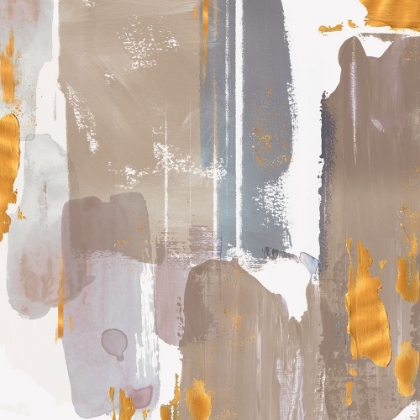 Picture of ICESCAPE ABSTRACT GREY GOLD I