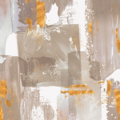 Picture of ICESCAPE ABSTRACT GREY GOLD II
