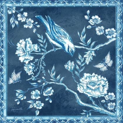 Picture of CHINOISERIE TILE BLUE I
