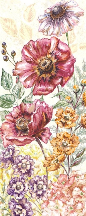 Picture of WILDFLOWER MEDLEY PANEL CREAM II
