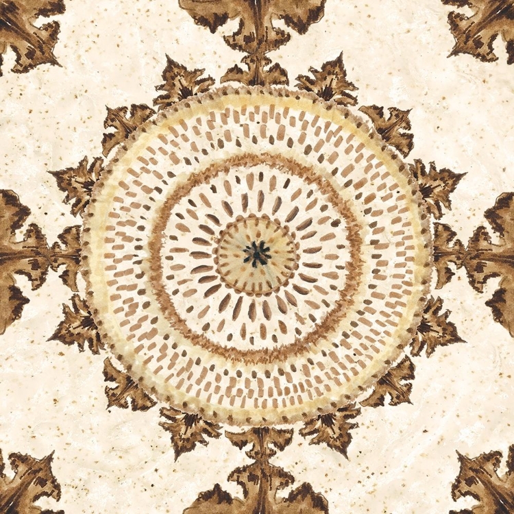 Picture of WARM TRIBAL TEXTURE MEDALLION I