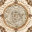 Picture of WARM TRIBAL TEXTURE MEDALLION III