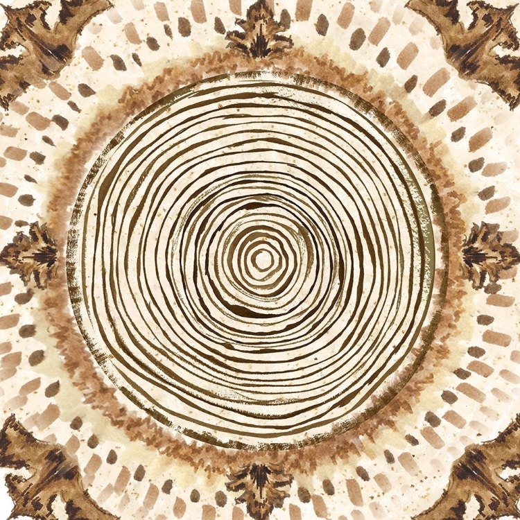 Picture of WARM TRIBAL TEXTURE MEDALLION III