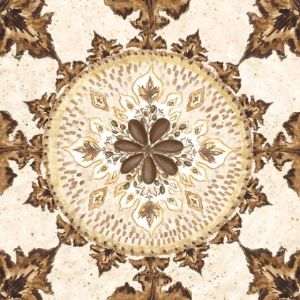 Picture of WARM TRIBAL TEXTURE MEDALLION IV