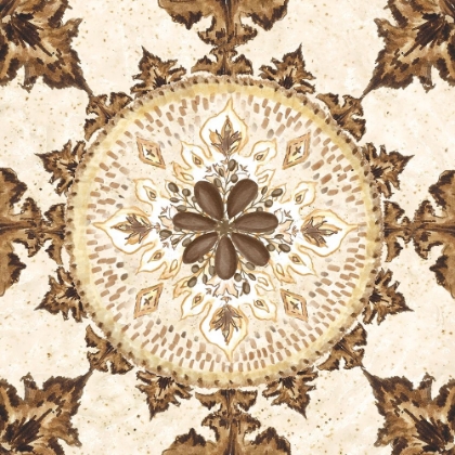 Picture of WARM TRIBAL TEXTURE MEDALLION IV