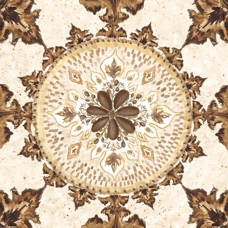 Picture of WARM TRIBAL TEXTURE MEDALLION IV