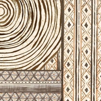 Picture of WARM TRIBAL TEXTURE PATCHWORK III