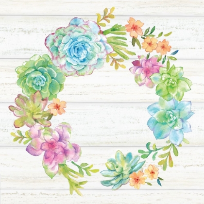 Picture of SWEET SUCCULENTS WREATH I