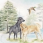 Picture of WOODLAND DOGS I