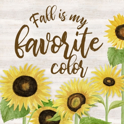 Picture of FALL SUNFLOWER SENTIMENT II-FAVORITE