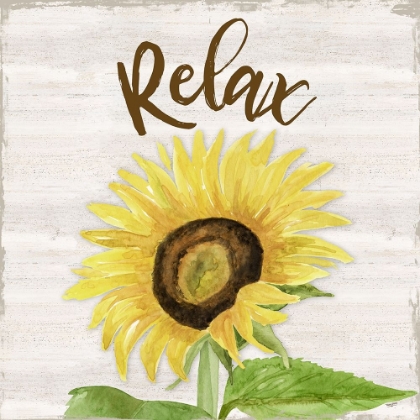 Picture of FALL SUNFLOWER SENTIMENT III-RELAX