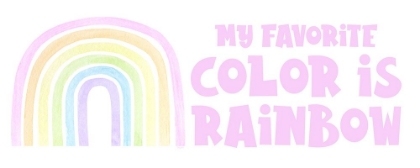 Picture of PASTEL RAINBOWS PANEL I-FAVORITE