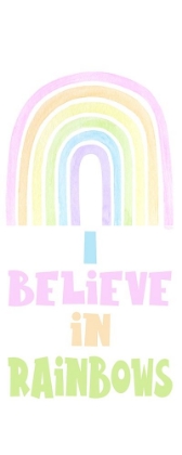 Picture of PASTEL RAINBOWS VERTICAL I-BELIEVE