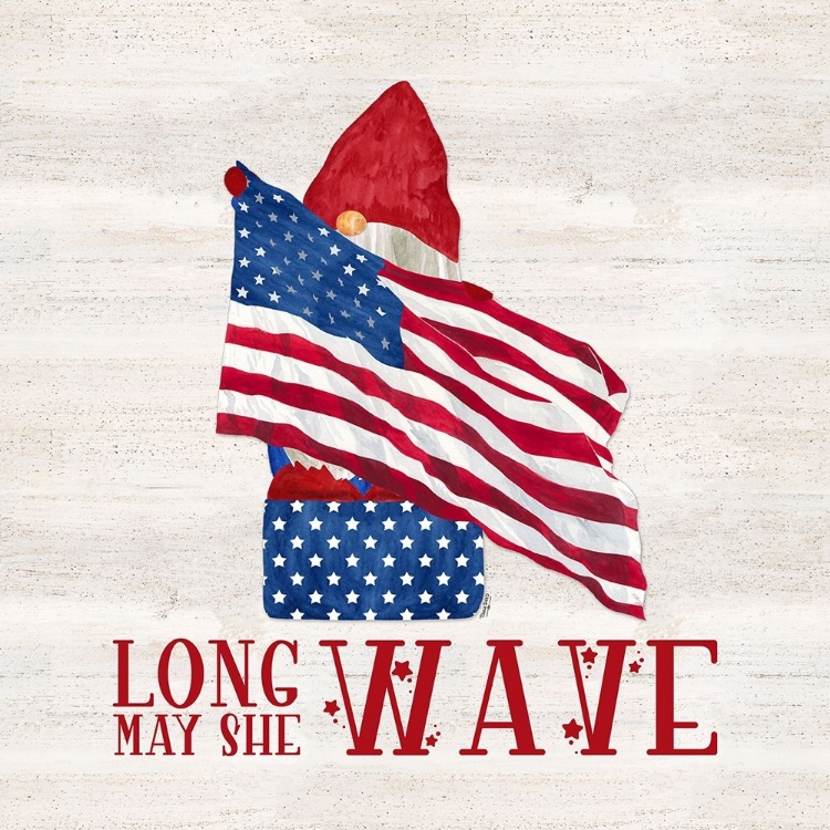 Picture of PATRIOTIC GNOMES V-LONG MAY SHE WAVE