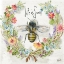 Picture of HONEY BEE AND HERB BLOSSOM WREATH I