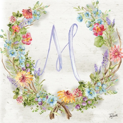 Picture of HERB BLOSSOM WREATH MONOGRAM M