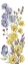 Picture of WILDFLOWER STEM PANEL VI
