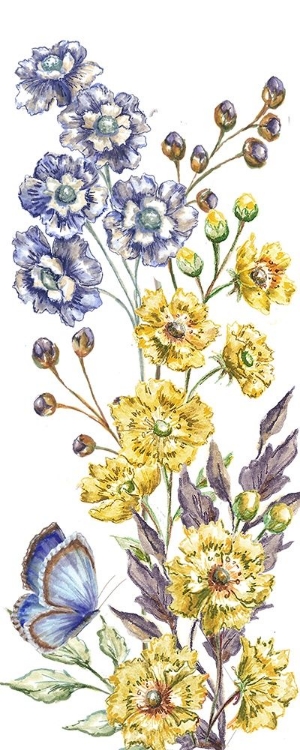 Picture of WILDFLOWER STEM PANEL VI