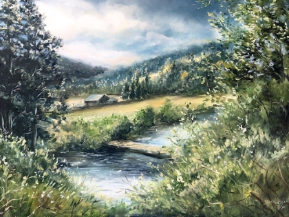 Picture of DOLORES RANCH PAINTING