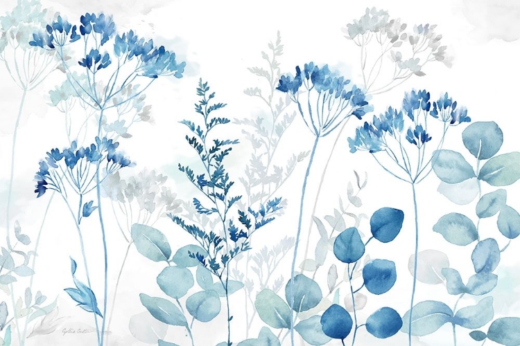 Picture of BOTANICAL LANDSCAPE INDIGO