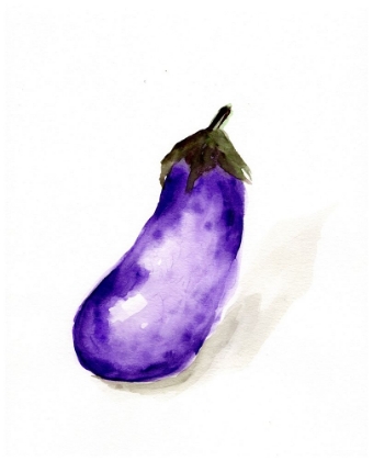 Picture of VEGGIE SKETCH PLAIN  VII-EGGPLANT