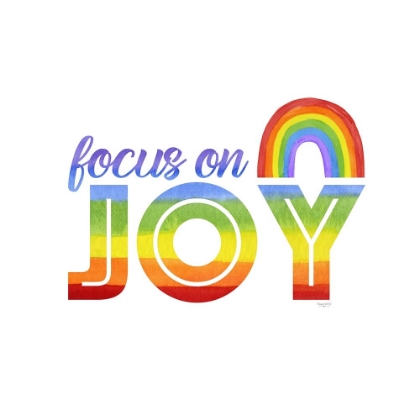 Picture of RAINBOW TEXT I-FOCUS  ON JOY