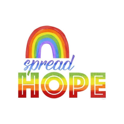 Picture of RAINBOW TEXT V-SPREAD  HOPE