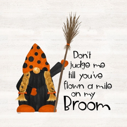 Picture of GNOMES OF HALLOWEEN SENTIMENT V-BROOM