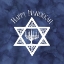 Picture of FESTIVAL OF LIGHTS BLUE III-HAPPY HANUKKAH