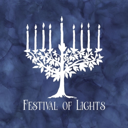 Picture of FESTIVAL OF LIGHTS BLUE IV-MENORAH