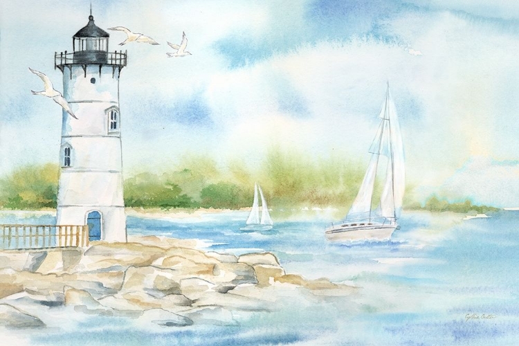 Picture of EAST COAST LIGHTHOUSE LANDSCAPE I