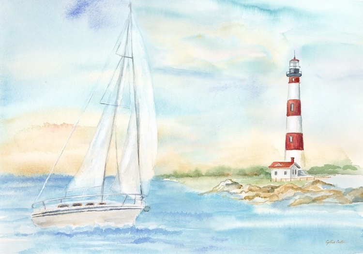 Picture of EAST COAST LIGHTHOUSE LANDSCAPE II