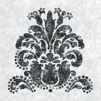 Picture of TEXTURED DAMASK II ON WHITE