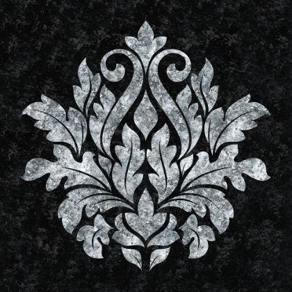 Picture of TEXTURED DAMASK I ON BLACK