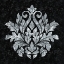 Picture of TEXTURED DAMASK I ON BLACK