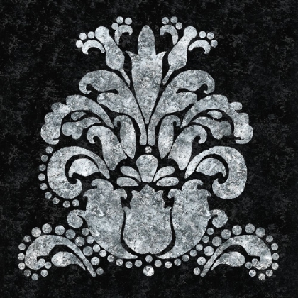 Picture of TEXTURED DAMASK II ON BLACK