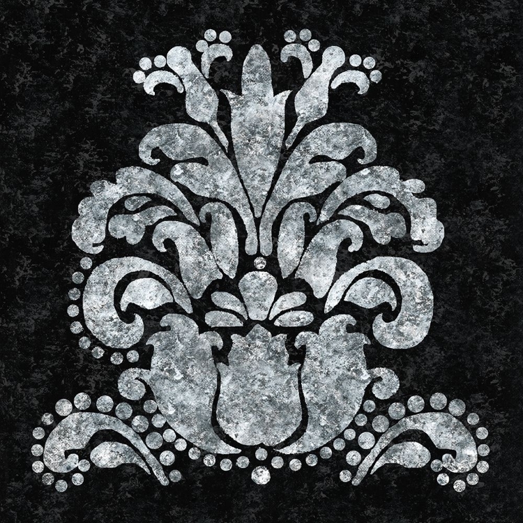 Picture of TEXTURED DAMASK II ON BLACK