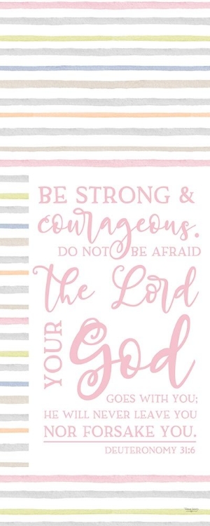 Picture of GIRL INSPIRATION VERTICAL II-STRONG AND COURAGEOUS