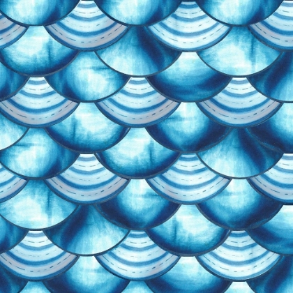 Picture of CHINOISERIE ABSTRACT FISH SCALES I