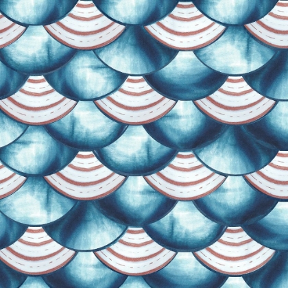 Picture of CHINOISERIE ABSTRACT FISH SCALES II