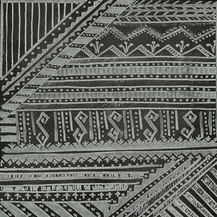 Picture of BOHO TRIBAL CLOTH I BLACK