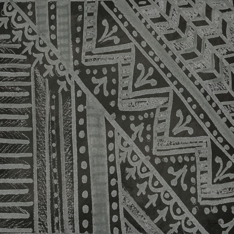 Picture of BOHO TRIBAL CLOTH III BLACK