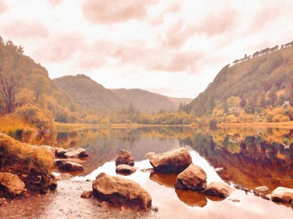 Picture of LAKESIDE  IN AUTUMN