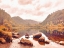 Picture of LAKESIDE  IN AUTUMN
