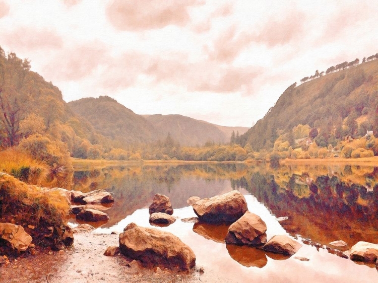 Picture of LAKESIDE  IN AUTUMN