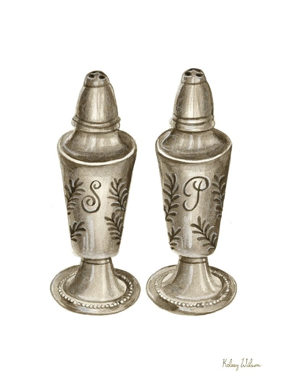 Picture of VINTAGE  TABLEWARE IV-SALT AND PEPPER