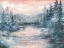 Picture of MORNING  MIST AT PINE LAKE