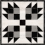 Picture of BLACK  AND WHITE QUILT BLOCK VII