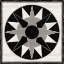 Picture of BLACK  AND WHITE QUILT BLOCK X